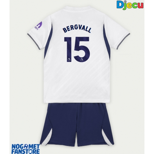 Tottenham Hotspur Lucas Bergvall #15 Domaci Dres za djecu 2026-27 Kratak Rukav (+ Kratke hlače)